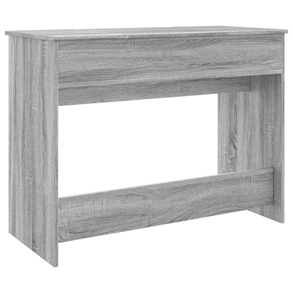 Modern Wooden Dressing Table Makeup Vanity Desk With Drawers & Pull Up Mirror