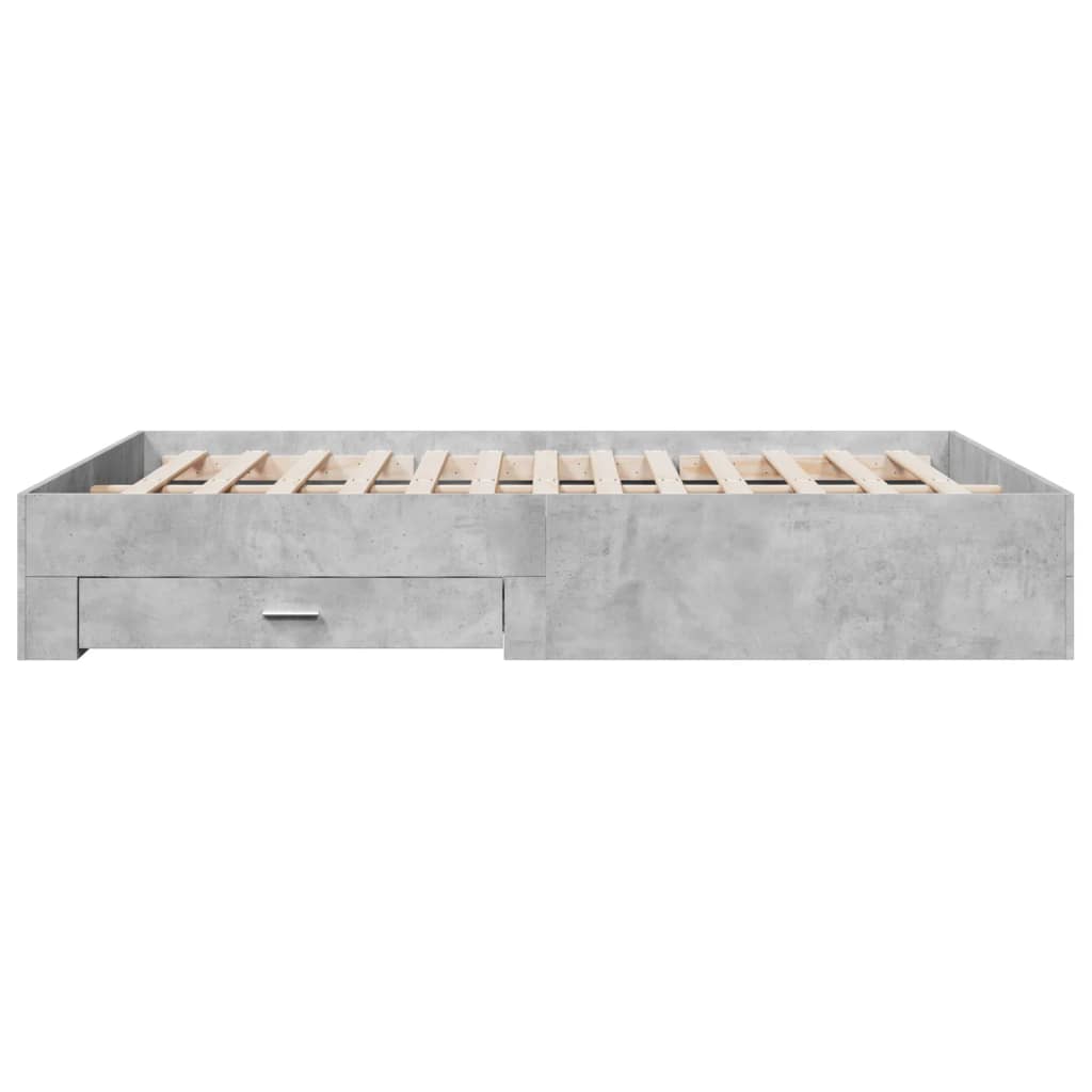 Modern Wooden Queen Size 160cm Bed Frame Base With Storage Drawers Wood Beds