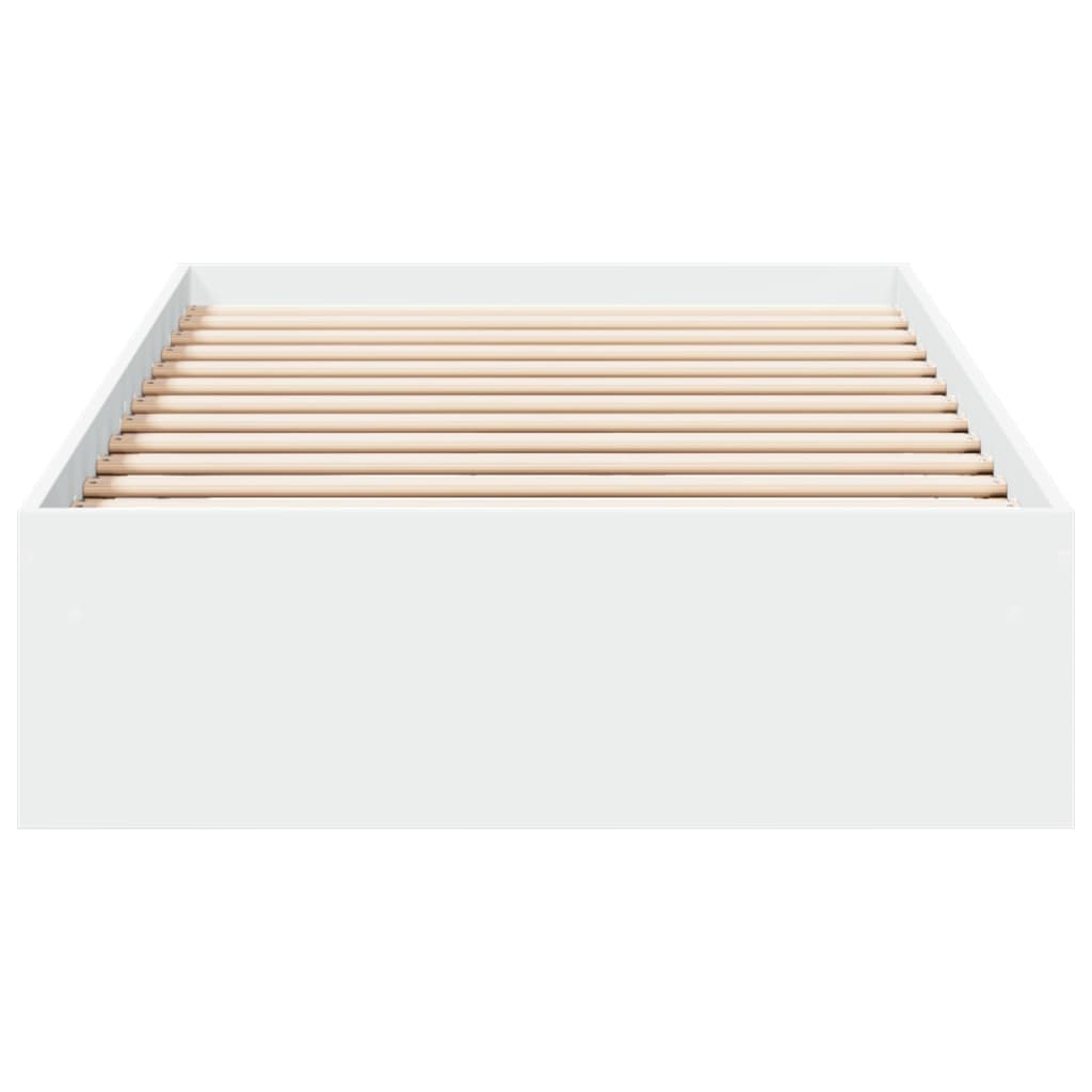 Bed Frame with Drawers without Mattress White 90x200 cm