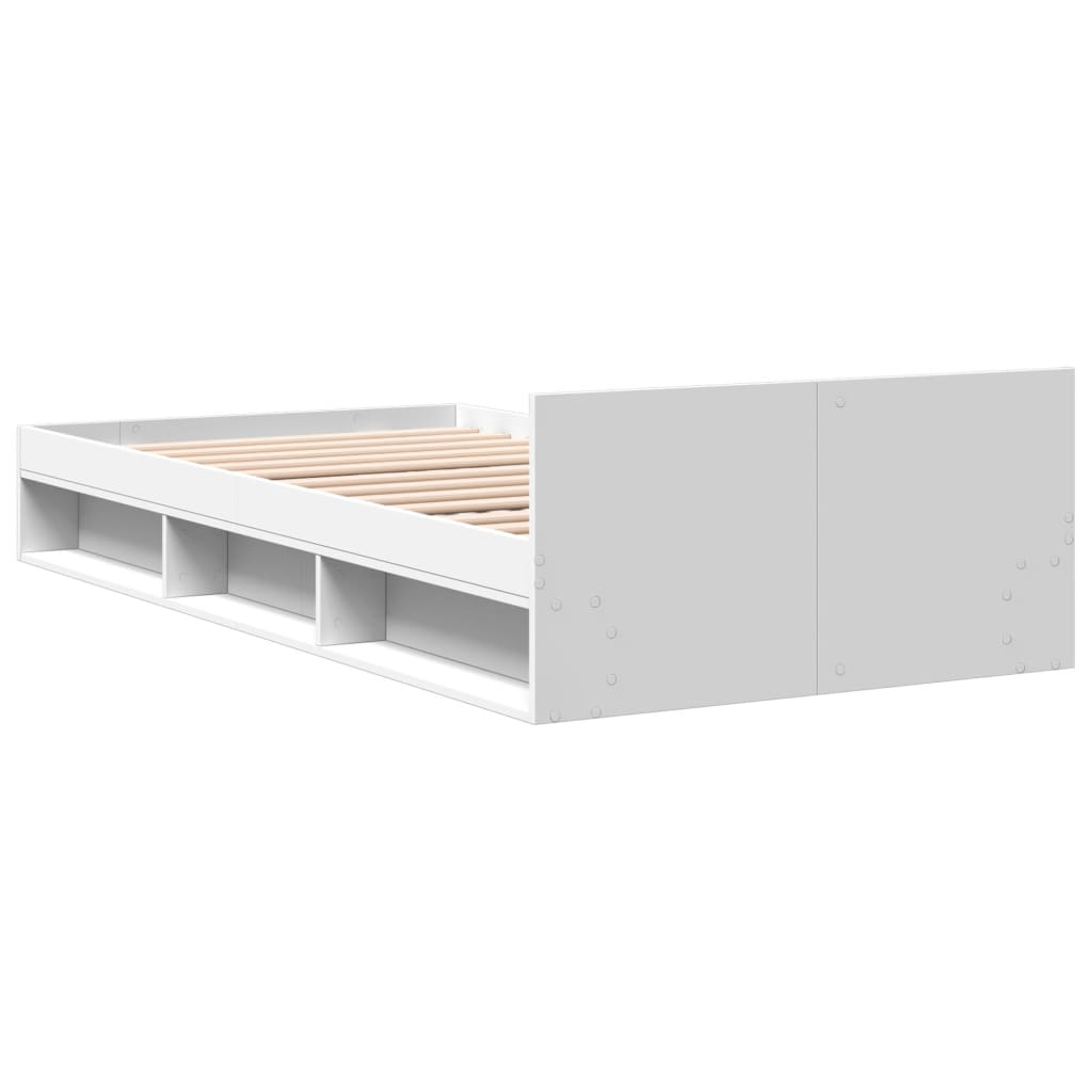 Modern Wooden Single Size 90cm Bed Frame Base With Under Storage Space & Drawer