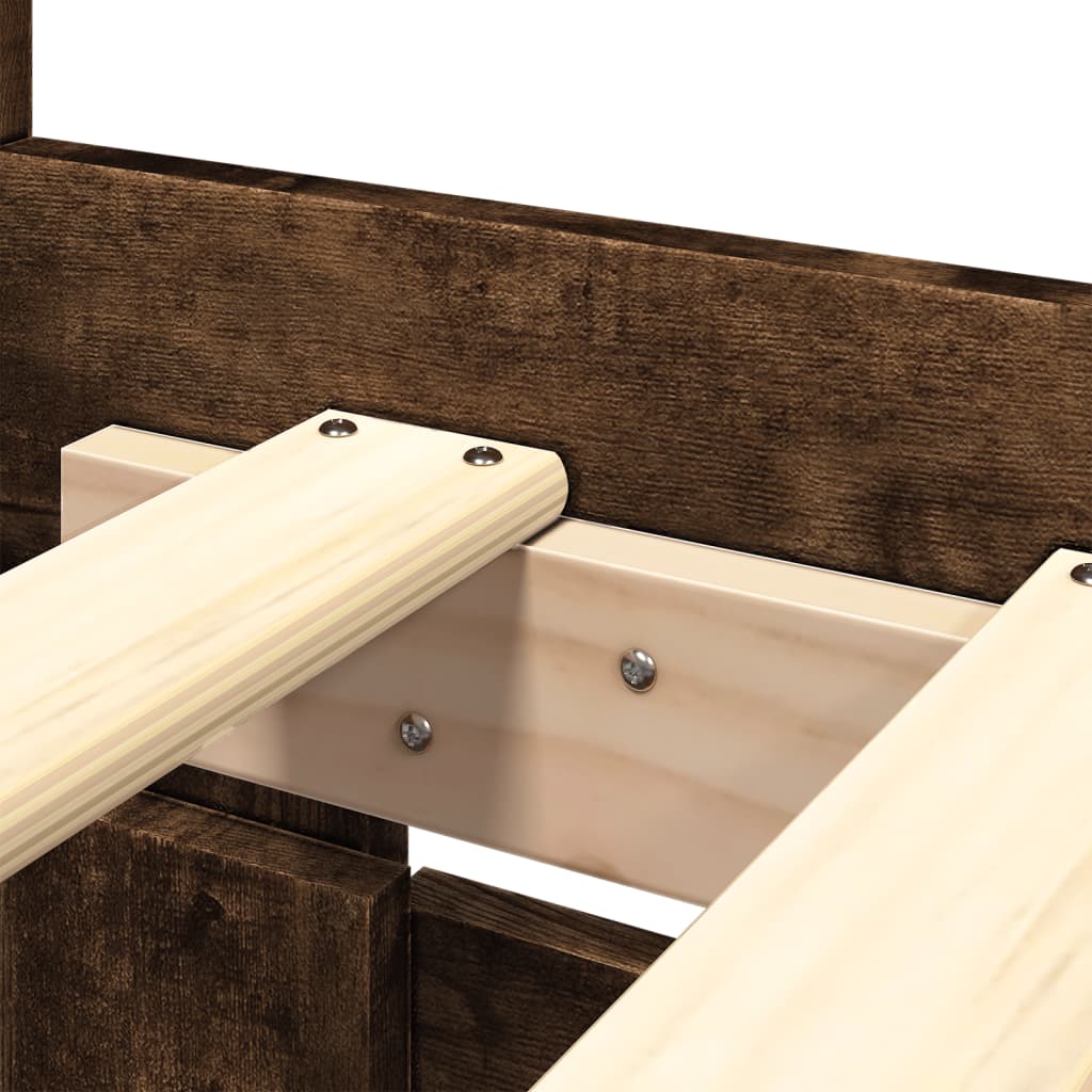 Modern Wooden Super King Size 180cm Bed Frame Base With Headboard & Drawers