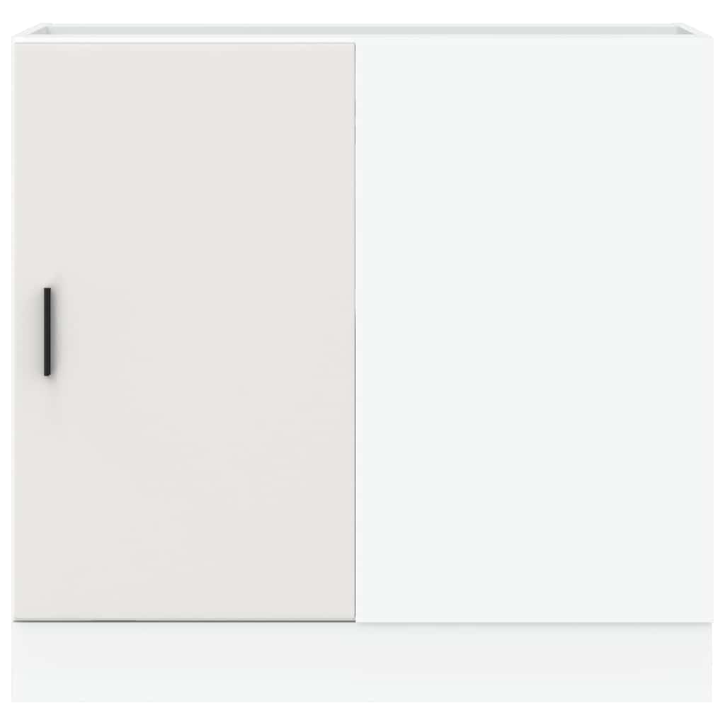 Kitchen Base Cabinet Lyon White Engineered Wood