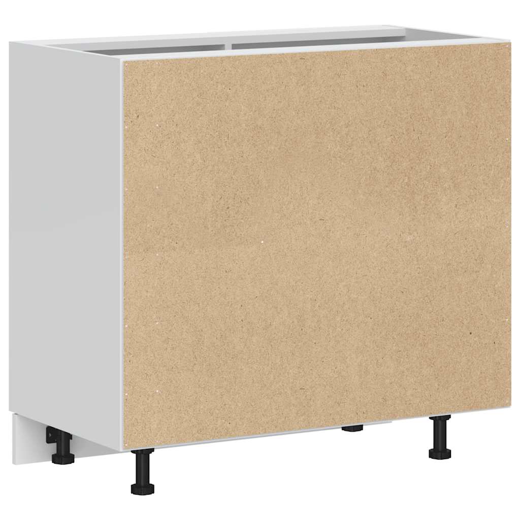 Kitchen Base Cabinet Lyon White Engineered Wood
