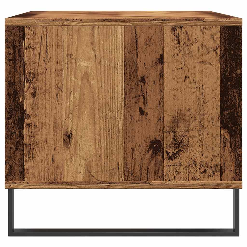 Modern Wooden Living Room Coffee Table With Open Storage & Drawer Wood