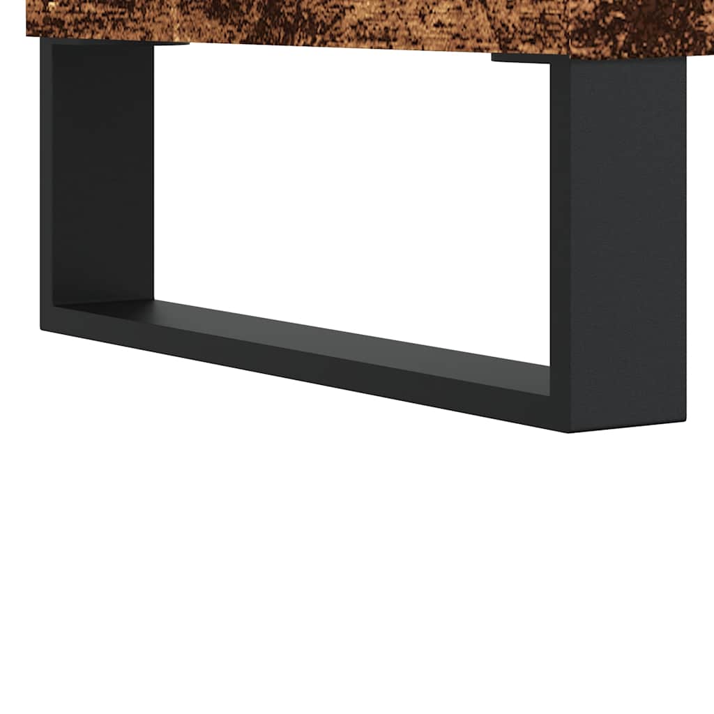 Modern Wooden Living Room Coffee Table With Open Storage & Drawer Wood