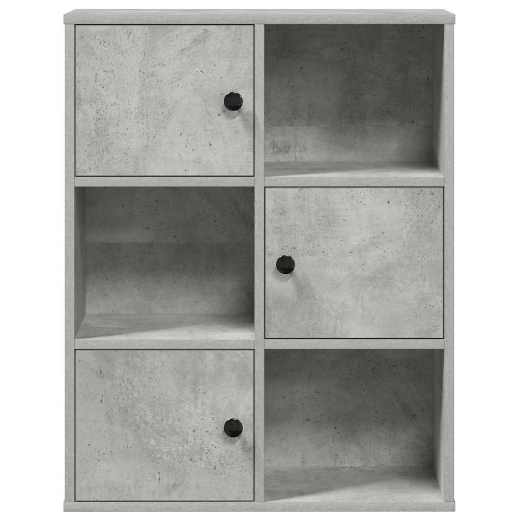 Modern Wooden Bookcase With Closed & Open Storage Compartments Wood Book Cabinet