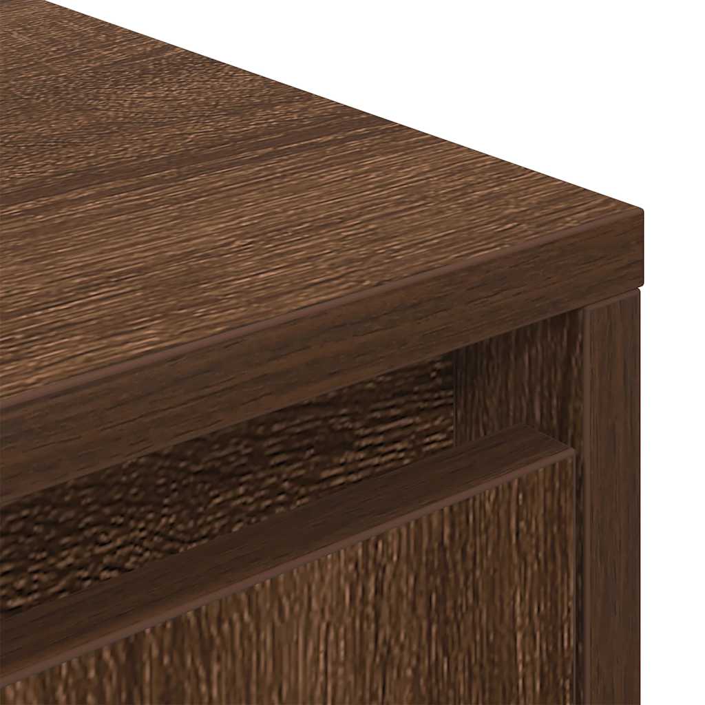Modern Wooden Large 76 Inch TV Tele Stand Unit Cabinet With LED Lights & Storage