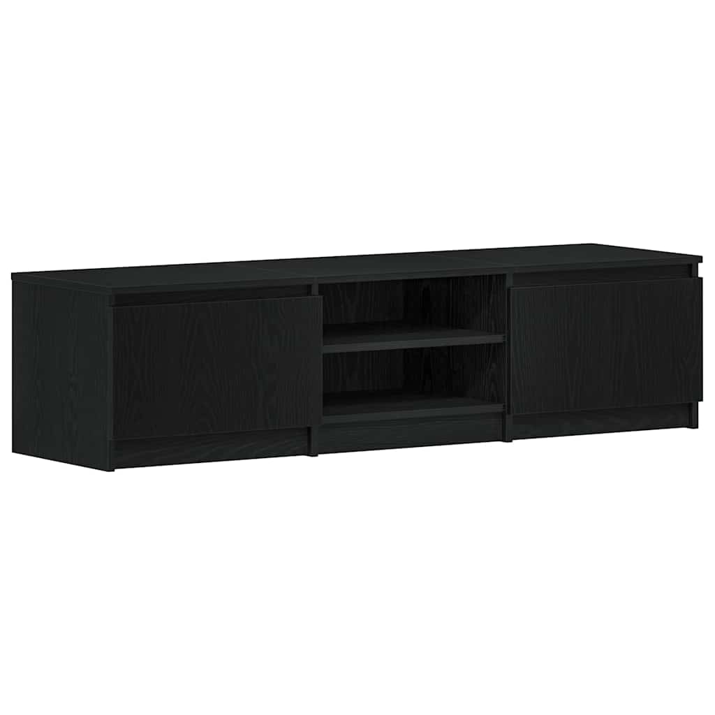 Modern Wooden 55 Inch TV Tele Stand Unit Cabinet With 2 Doors & Open Storage