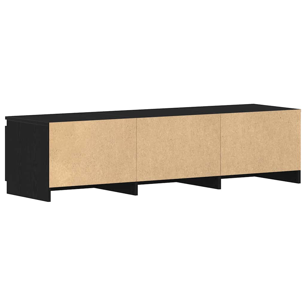 Modern Wooden 55 Inch TV Tele Stand Unit Cabinet With 2 Doors & Open Storage