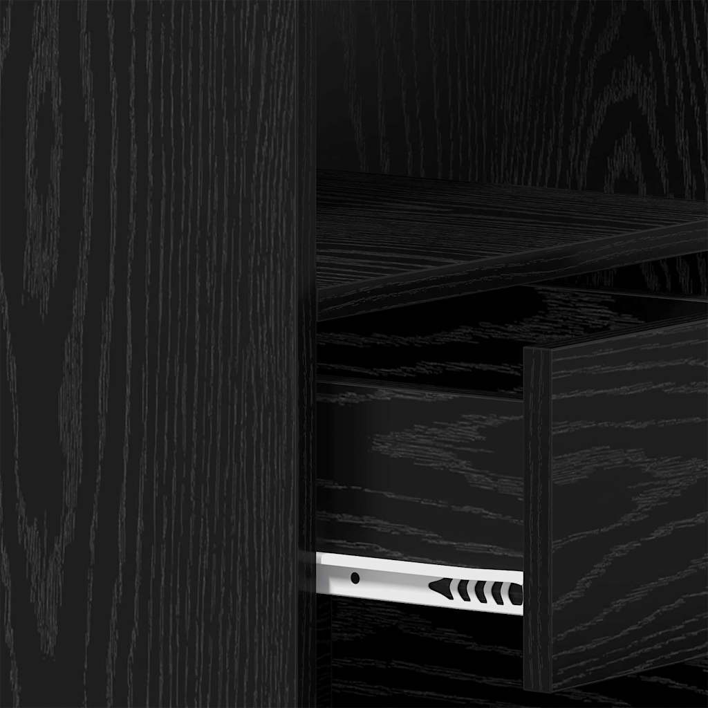 Modern Wooden Large Home Office Computer Writing Desk With 3 Drawers Cupboard