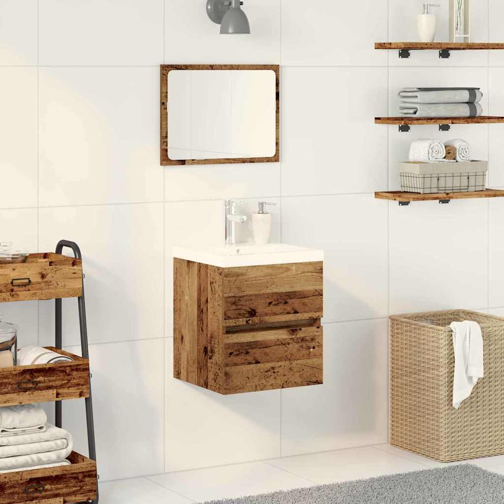 Sink Cabinet Black oak 41 x 39 x 62 cm Engineered wood