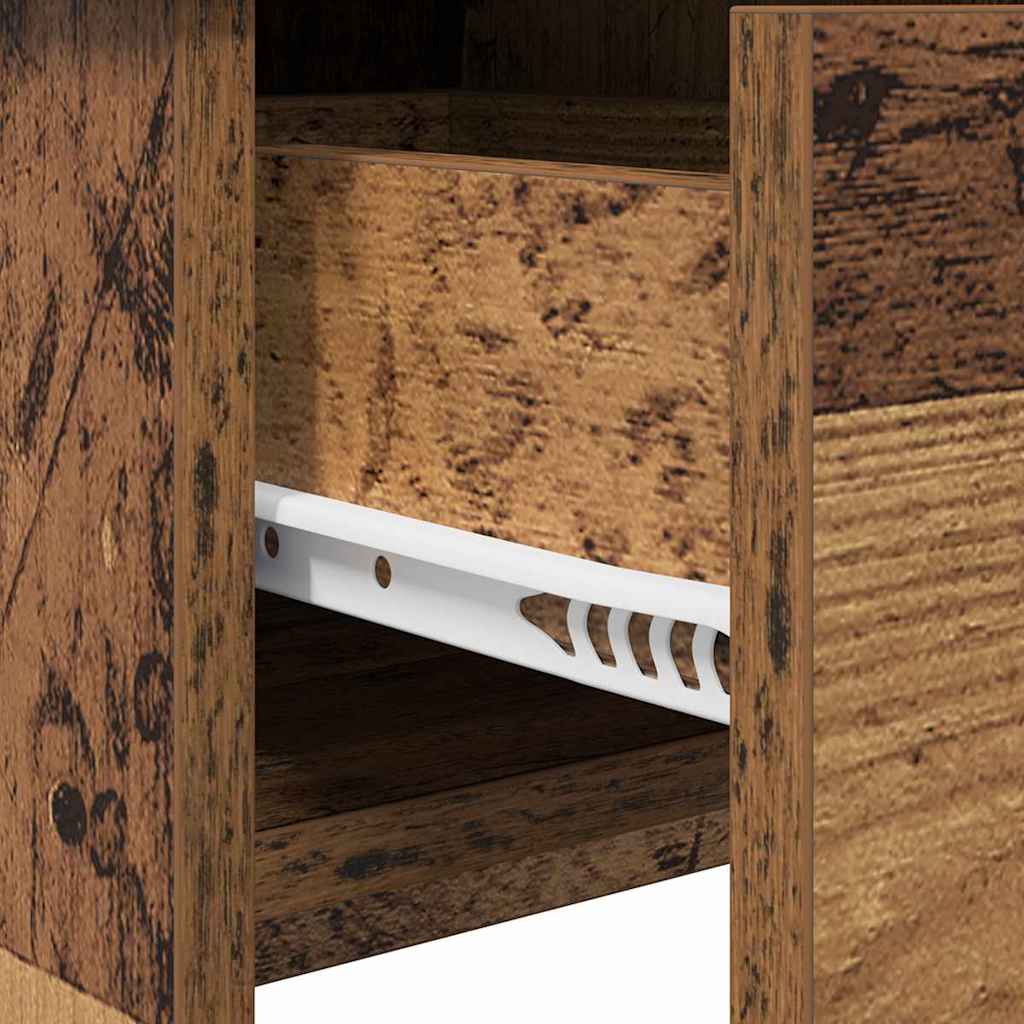 Modern Wooden Dressing Table Makeup Vanity Desk With Drawers & Pull Up Mirror