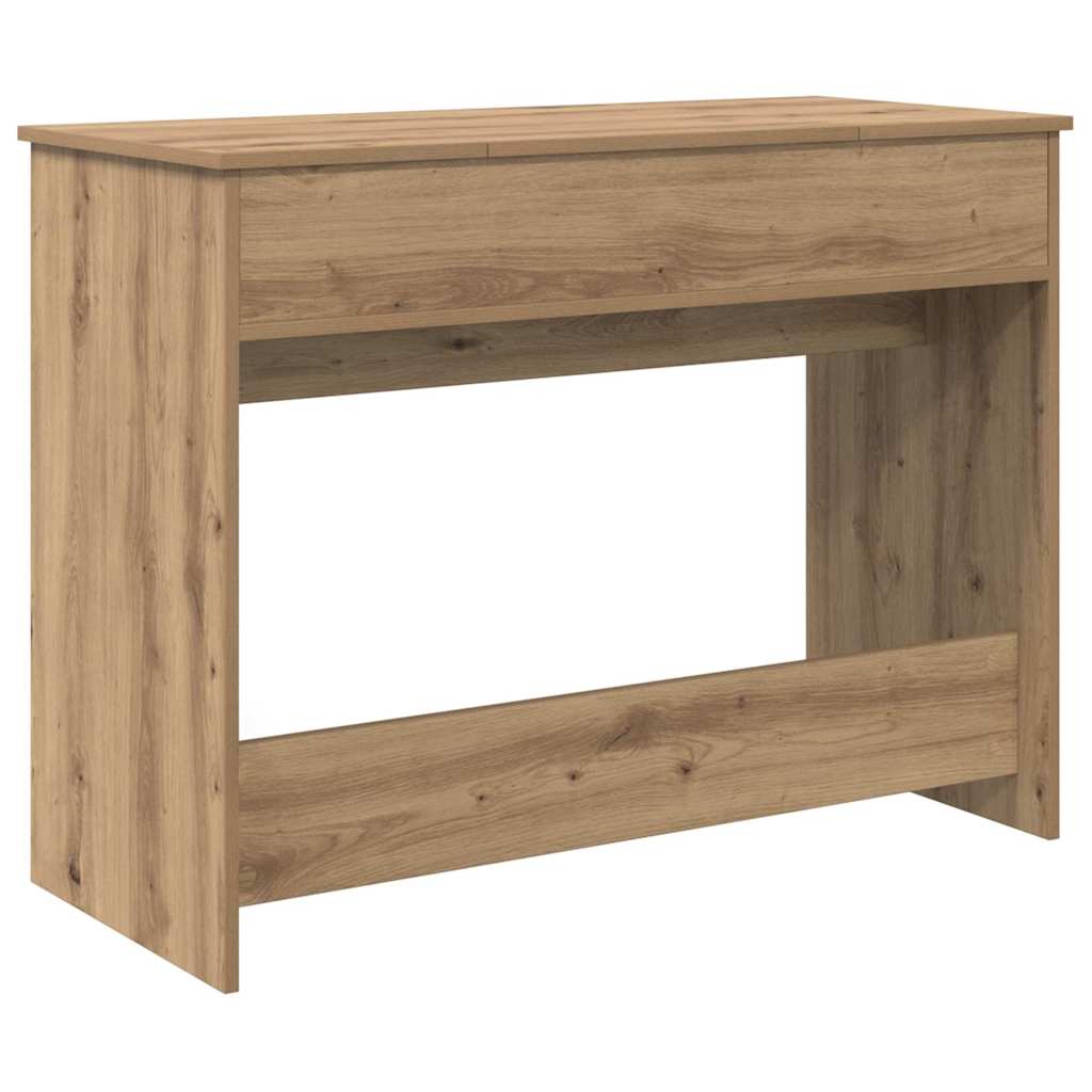 Modern Wooden Dressing Table Makeup Vanity Desk With Drawers & Pull Up Mirror
