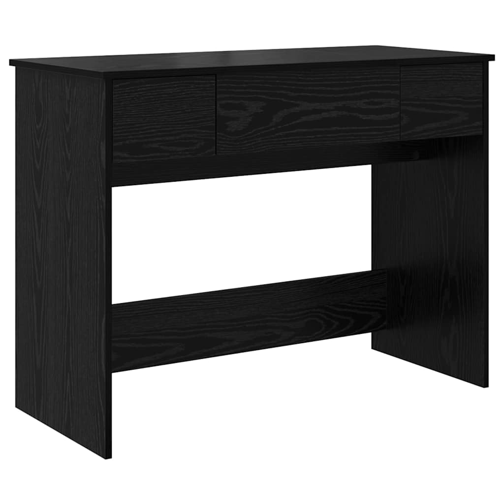 Modern Wooden Dressing Table Makeup Vanity Desk With Drawers & Pull Up Mirror