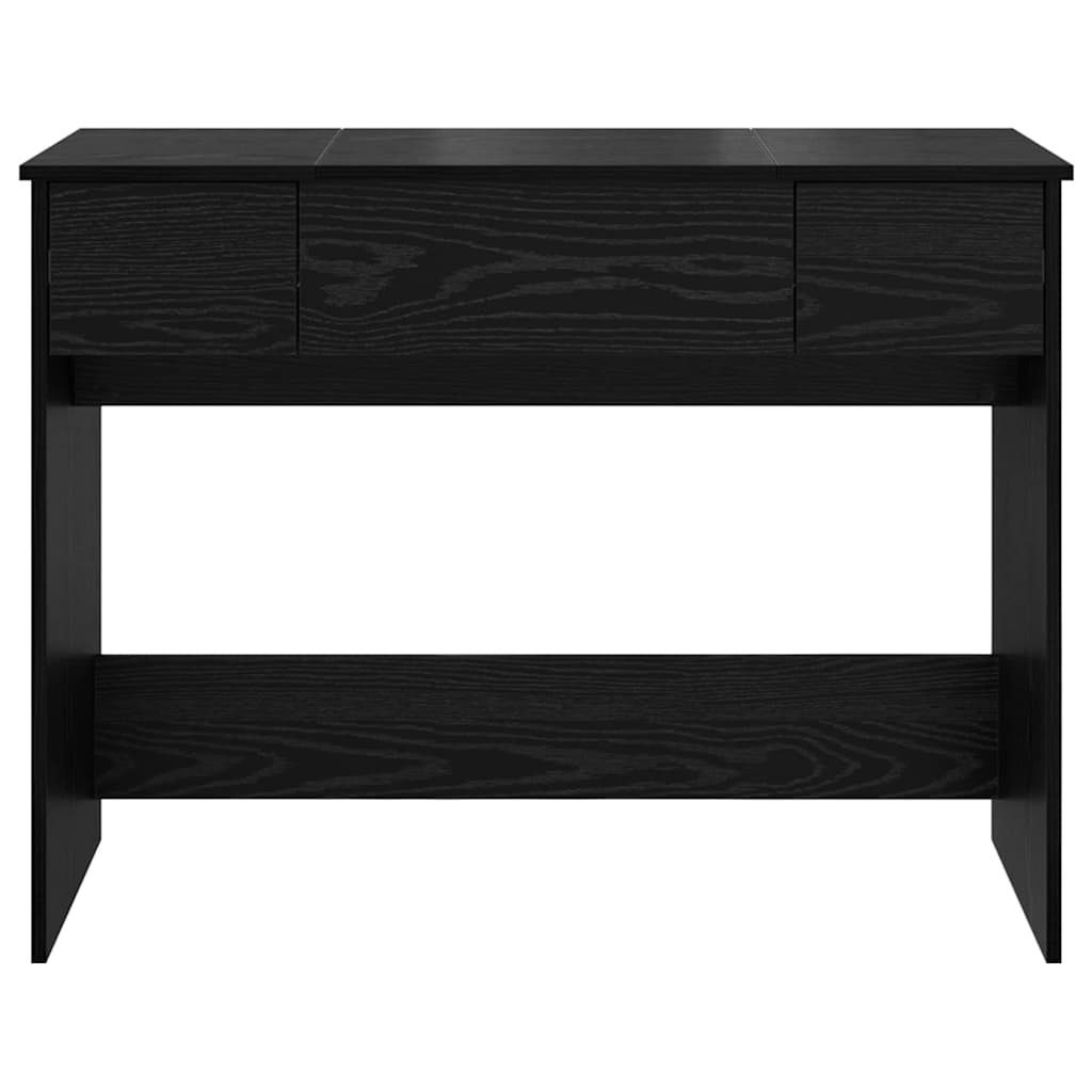 Modern Wooden Dressing Table Makeup Vanity Desk With Drawers & Pull Up Mirror