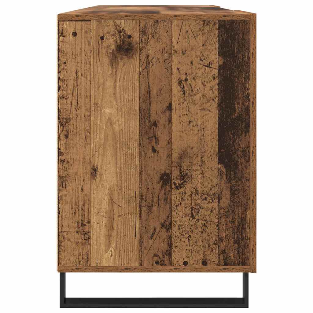 Modern Wooden Home Office Computer Table Desk With 2 Storage Cupboards Wood