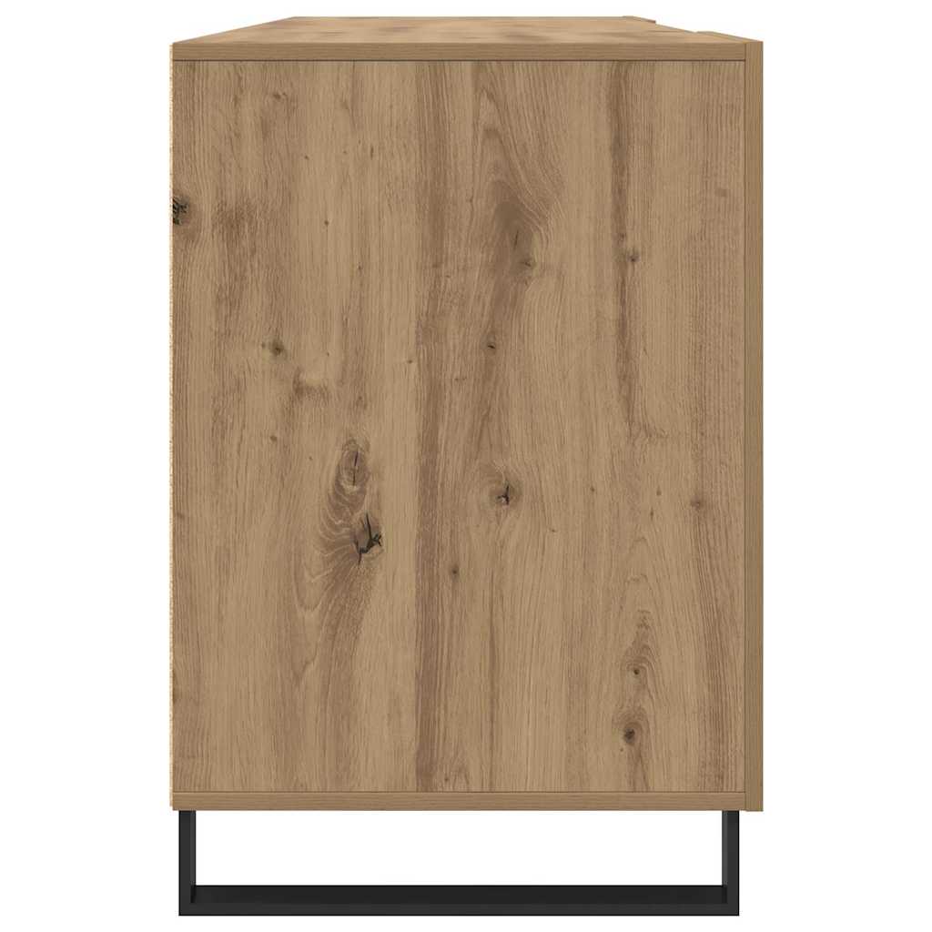 Modern Wooden Home Office Computer Table Desk With 2 Storage Cupboards Wood