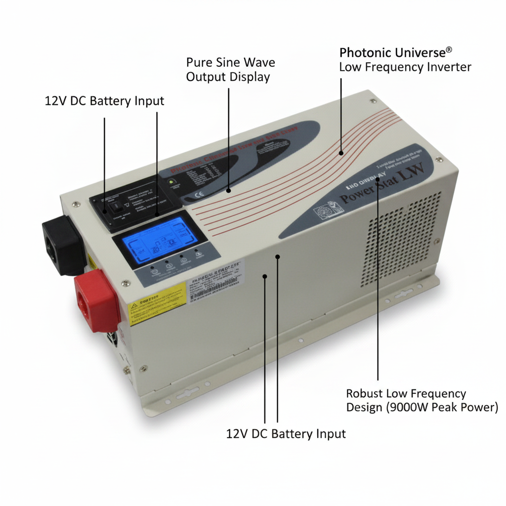 3000W 12V low frequency pure sine wave off-grid inverter (peak power 9000W)