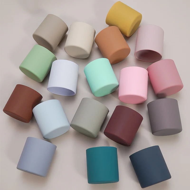 Silicone Baby Sippy Cup 220ML - Leakproof Toddler Drinking Cup
