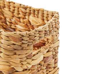 Set of 3 Natural Water Hyacinth Storage Baskets  1901339