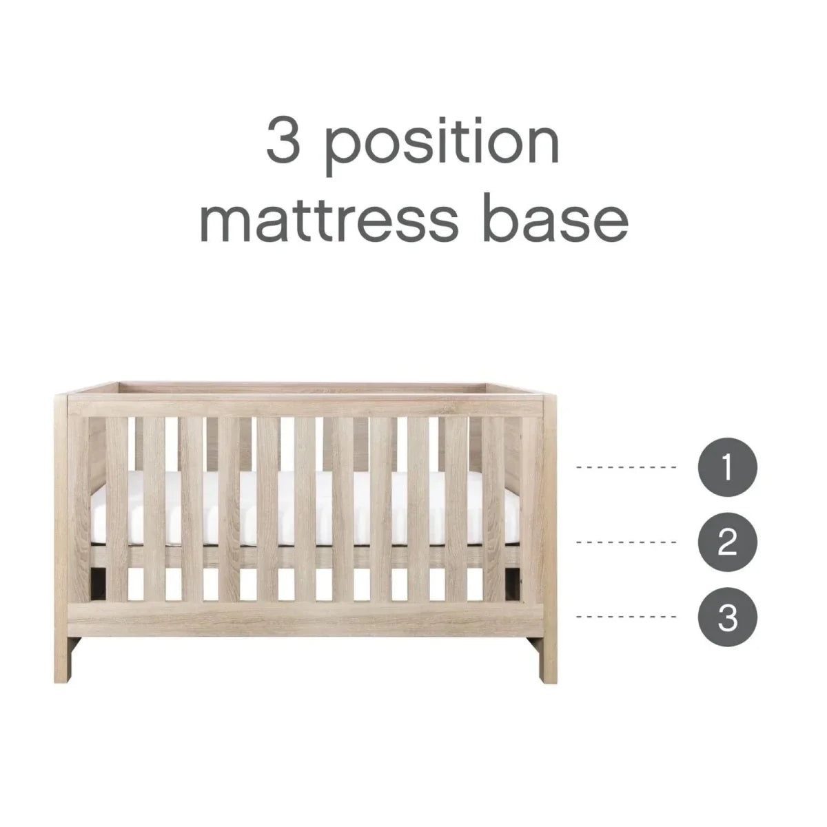 Tutti Bambini Modena 3 pcs Room Set - Oak