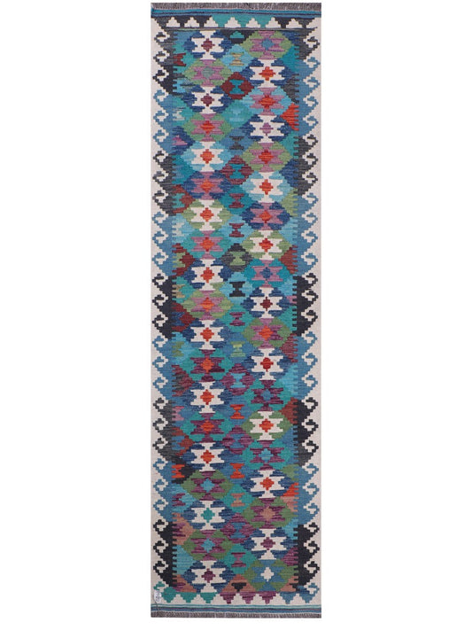 Maimana Afghanistan Kilim Runner - 284 x 79 cm