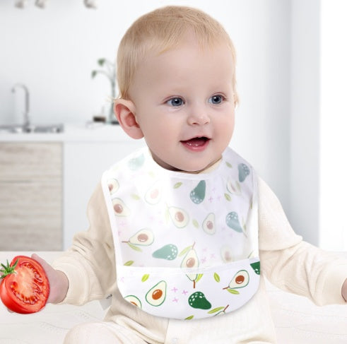 TotoClean Cotton Baby Shape Bib EVA Eating Clothes – Waterproof, Comfortable & Easy-Clean Design | Essential Feeding Protection for Children and Toddlers