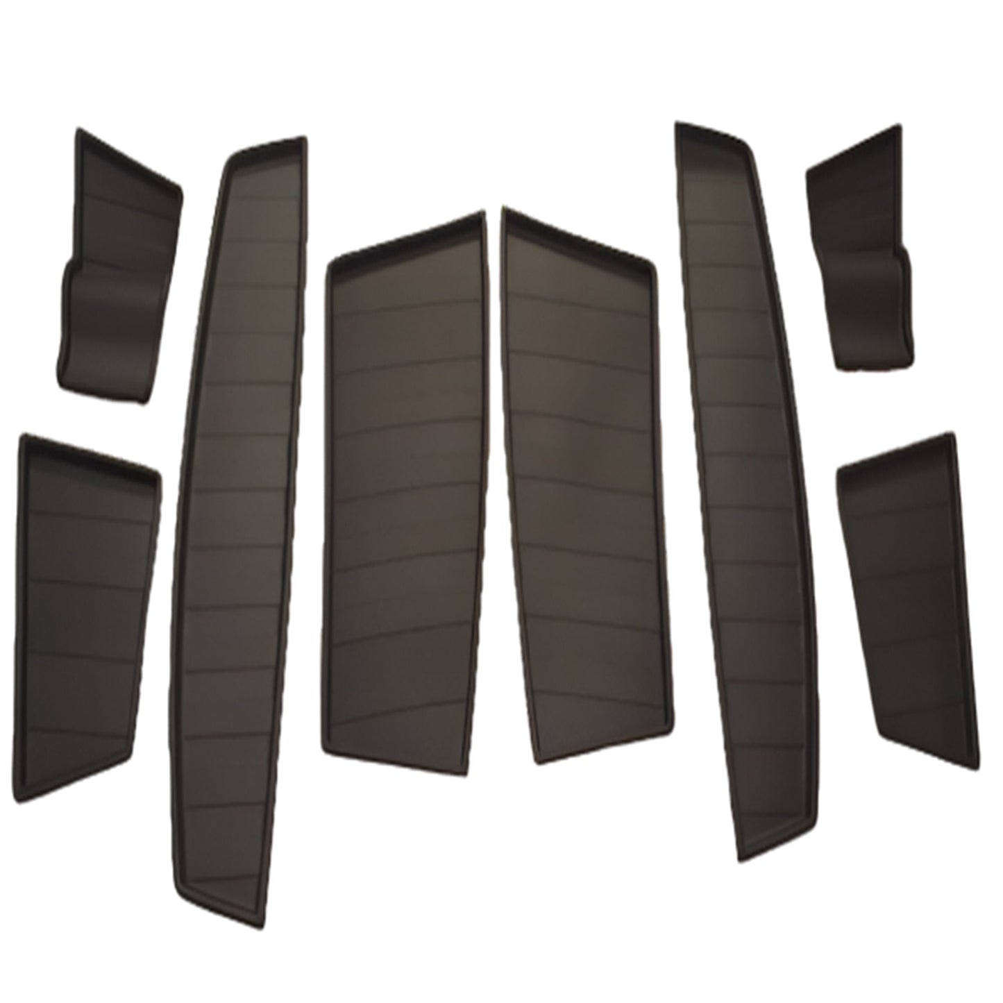 For Peugeot Expert Door Pocket Rubber Inserts & Mats – Black Interior Storage Liners