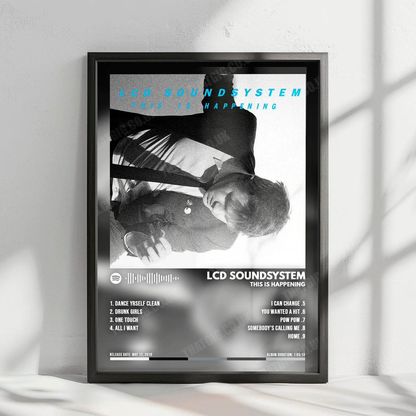 LCD Soundsystem "This Is Happening" Album Cover Poster - with Complete Tracklist