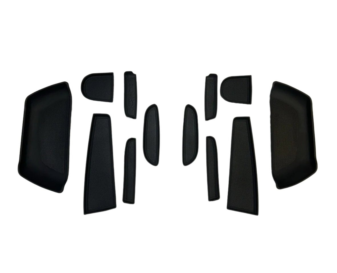 For Citroen Relay Rubber Door Liner Pocket Inserts - Black - Van-X