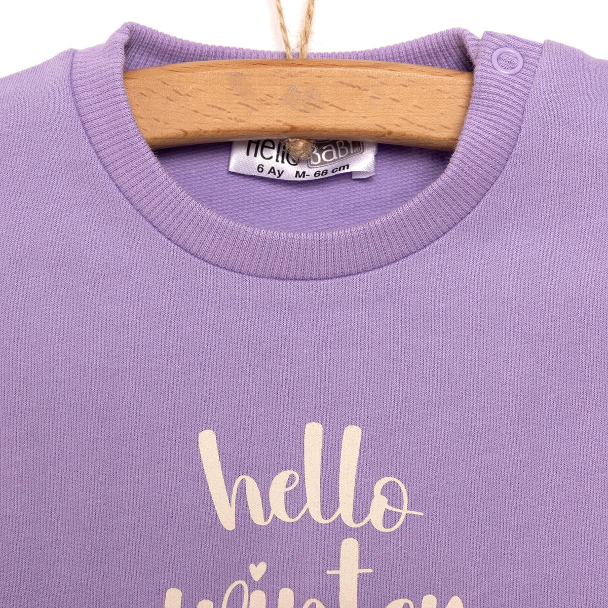 HelloBaby "Hello Winter" Slogan Brushed Baby Sweatshirt (6 Months to 5 Years)