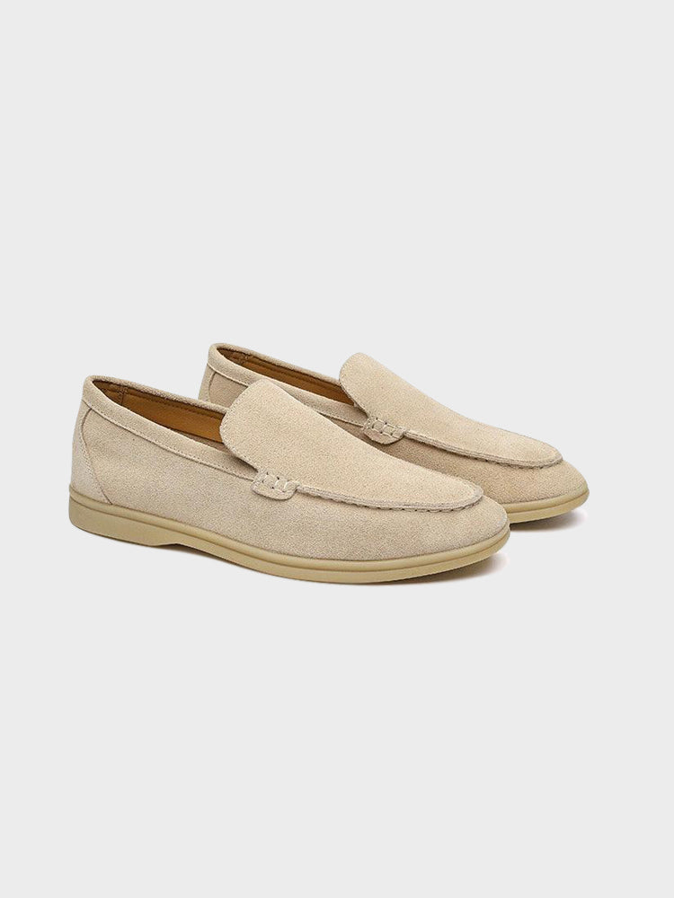 GEONWOO Old Money Suede Loafers