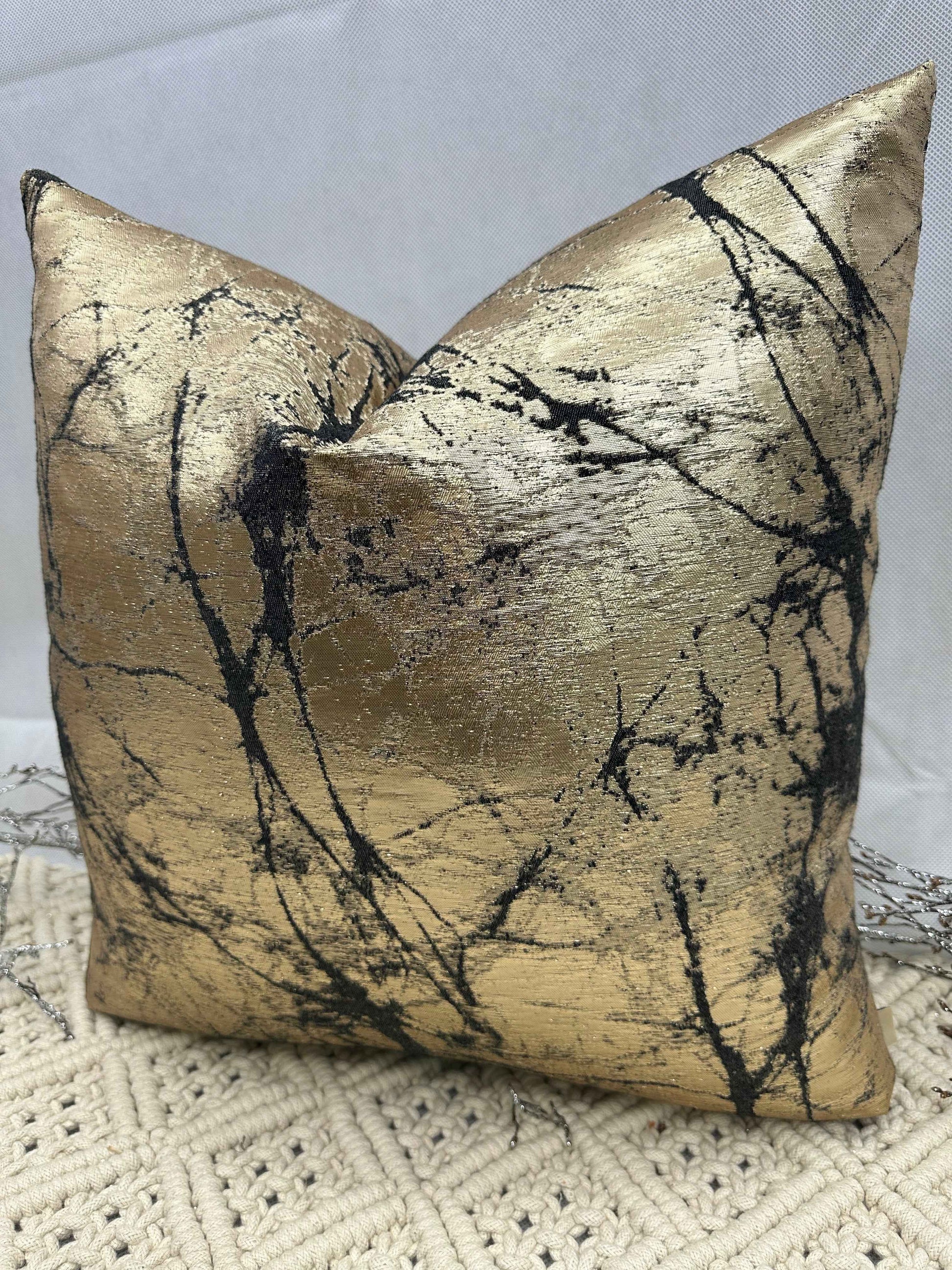 The Couture Cushion - The Gold and Black Cooper - Style No. 119b
