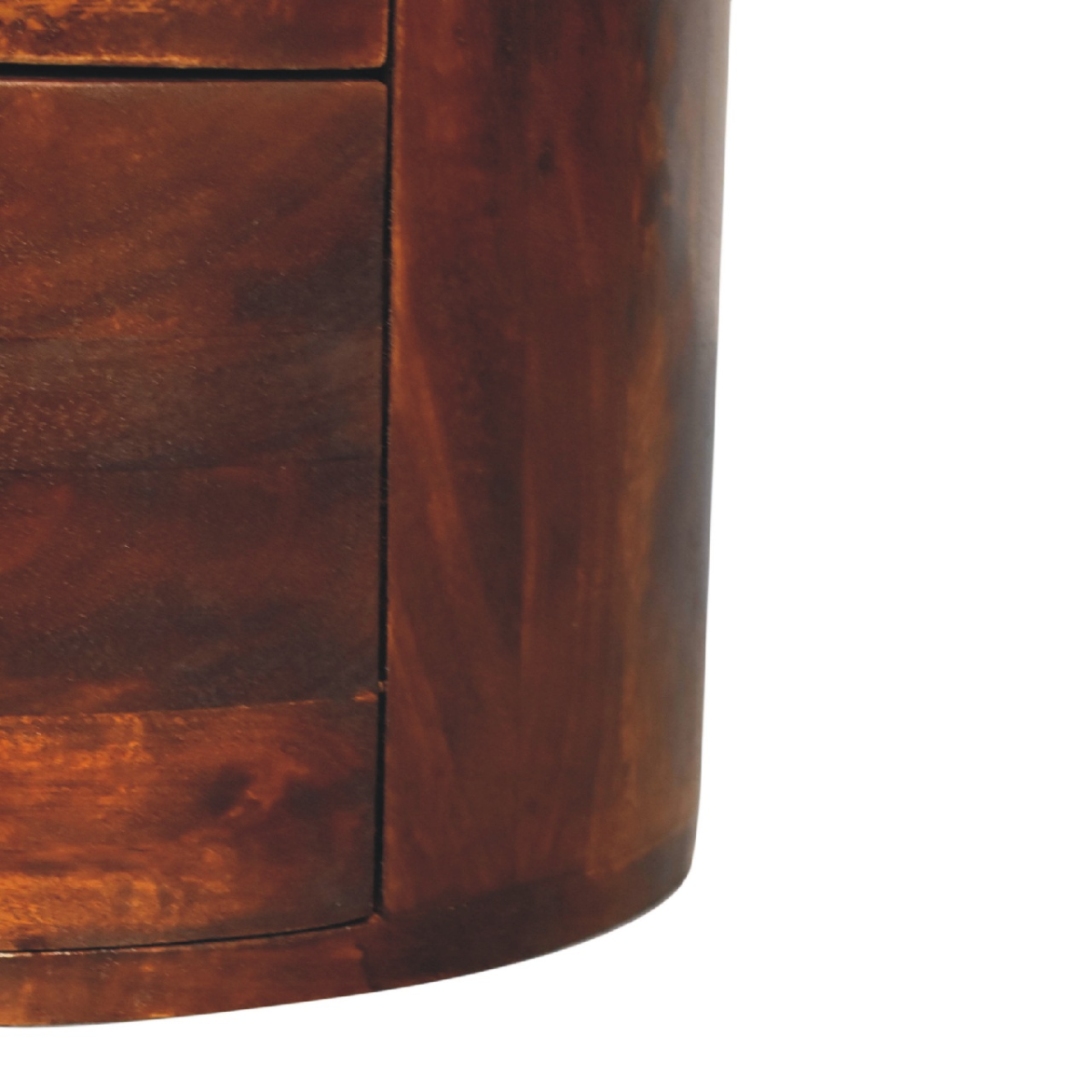 Artisan Furniture Solid Mango Wood Chestnut Drum Chest