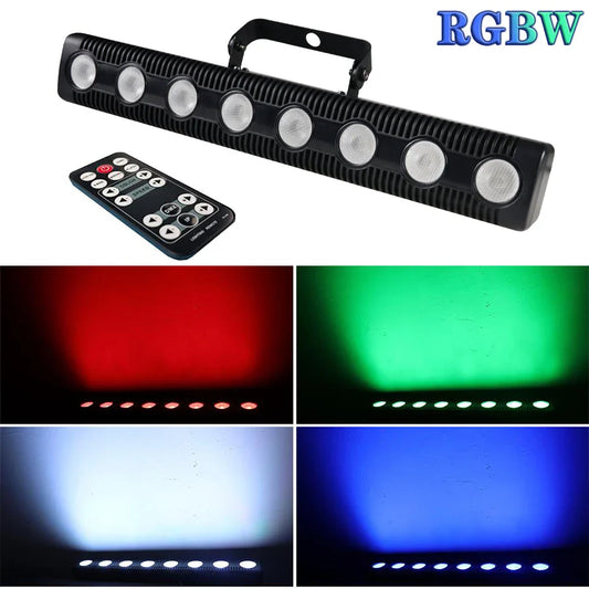 8 LED RGBW 4IN1 DMX Wall Wash Lamp DJ Disco Party Light