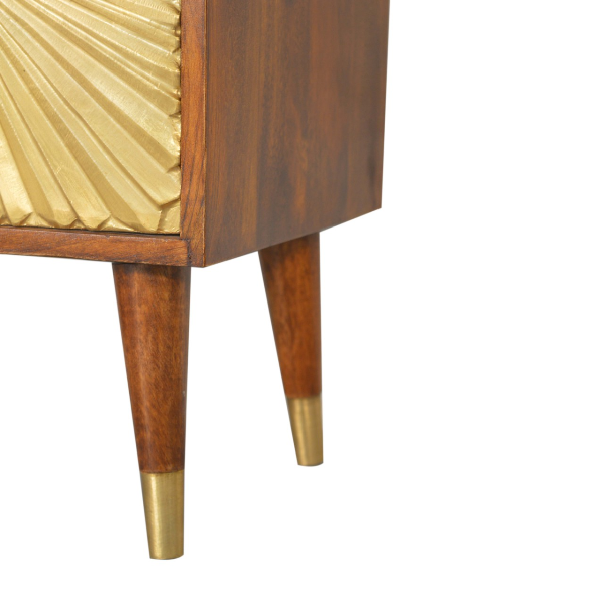 Artisan Furniture Solid Wood Manila Gold Bedside