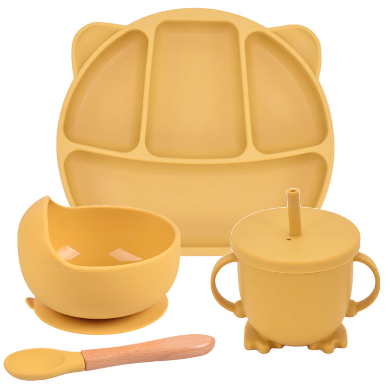 OtterPot Silicone Suction Cup Dinner Plate – Baby & Children’s Divided Plate Set, Non-Slip Design, Easy-to-Clean | Essential Feeding Tableware for Toddlers & Kids