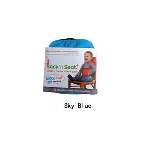 Portable Baby Dining Chair with Safety Belt - Foldable Travel Seat