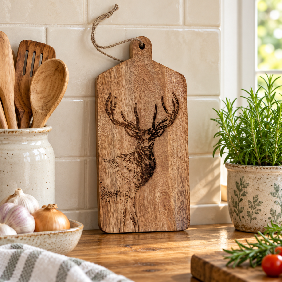 Mango Wood Cheese Board and Serving Platter