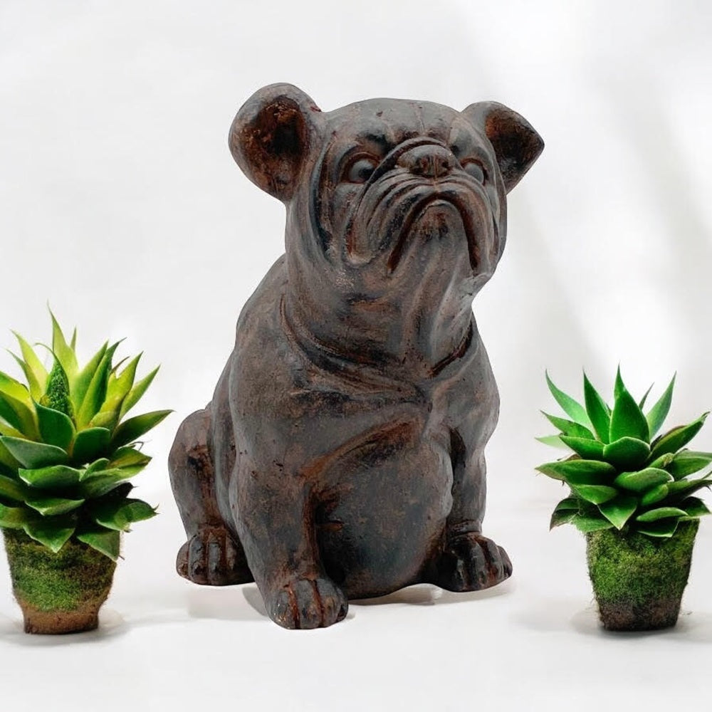 30X33CM SITTING DOG GARDEN STATUE