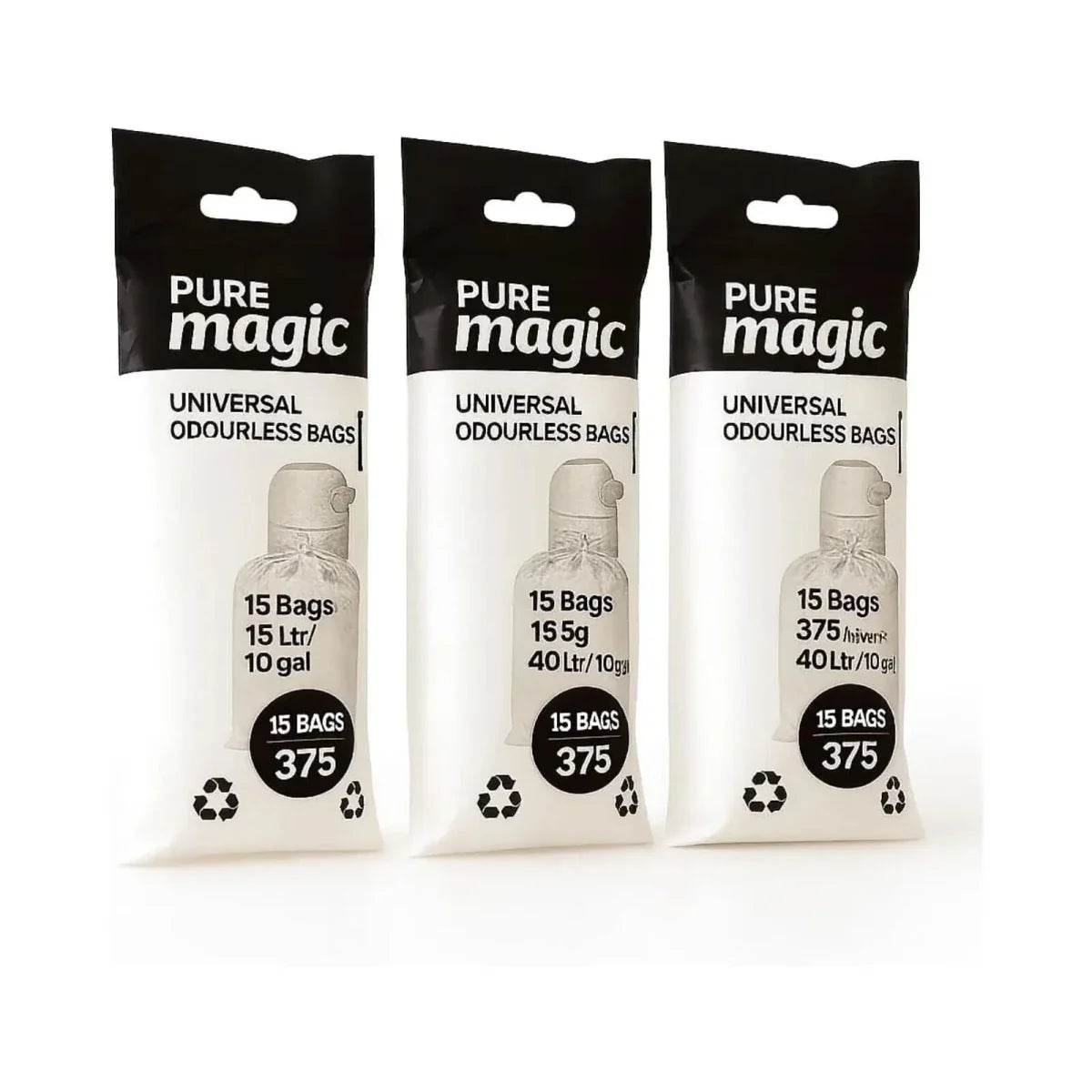 Magic Diaper Pail Bags 3 pcs