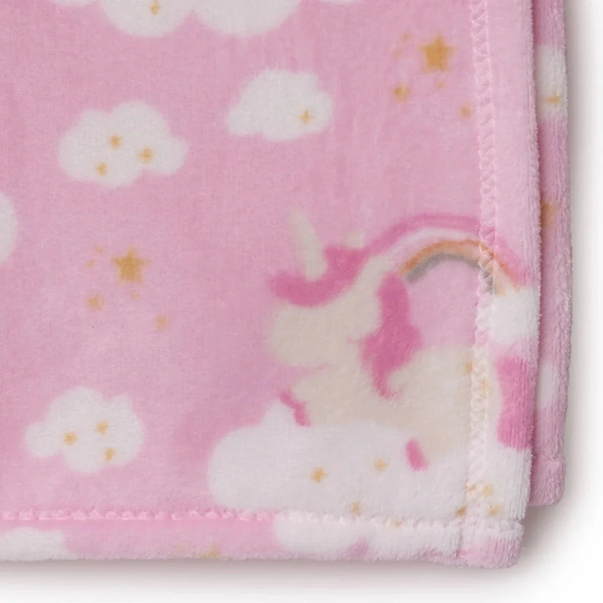 Little Dreams Unicorn Print Wellsoft Fleece Baby Blanket (90 x 110 cm)