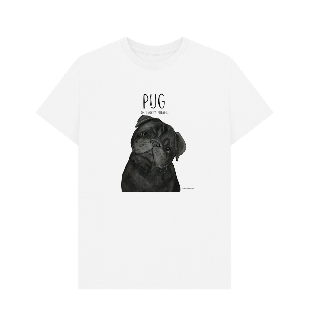 Snorty Potato Men’s T-Shirt – Perfect for Pug Lovers and Snack Enthusiasts!