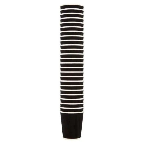 8oz Ripple Coffee Cup (Black)