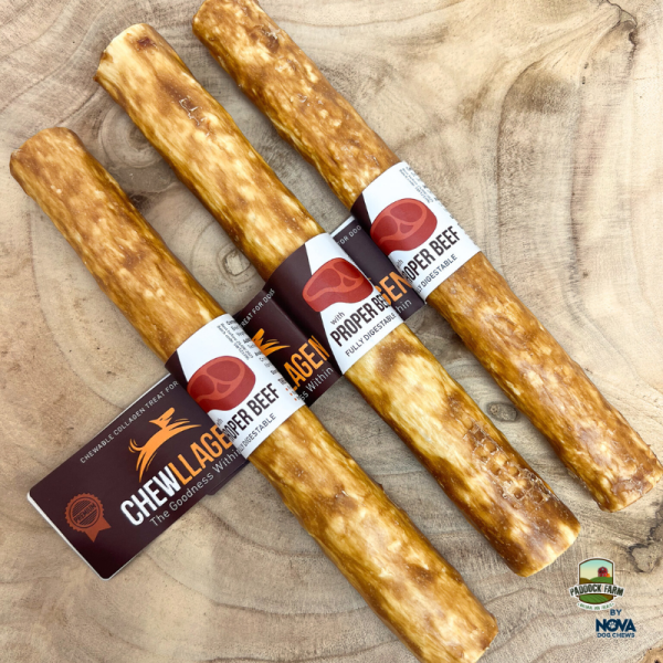 Chewllagen Roll with Proper Beef 10 - Case of 15