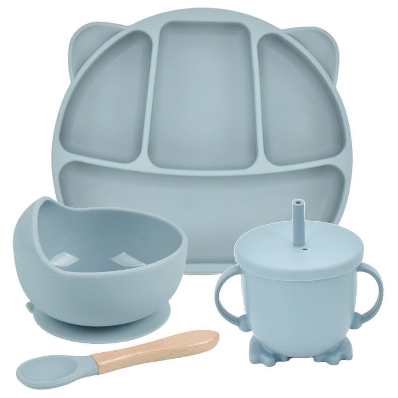 OtterPot Silicone Suction Cup Dinner Plate – Baby & Children’s Divided Plate Set, Non-Slip Design, Easy-to-Clean | Essential Feeding Tableware for Toddlers & Kids