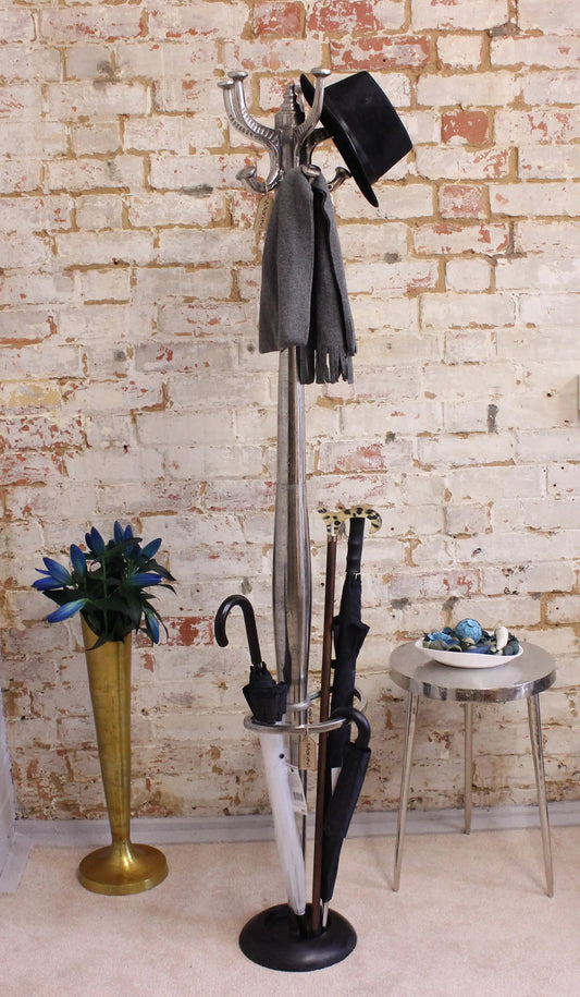 Ural Vintage Metal Coat Stand with Umbrella Holder