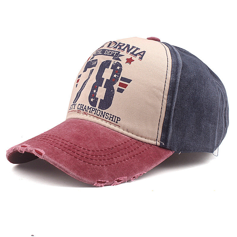 Washed Coating Sunshade Casual Duck Tongue Baseball Cap