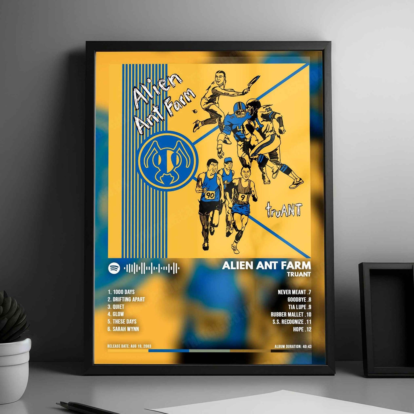 Alien Ant Farm "truANT  " Album Cover Poster - with Complete Tracklist