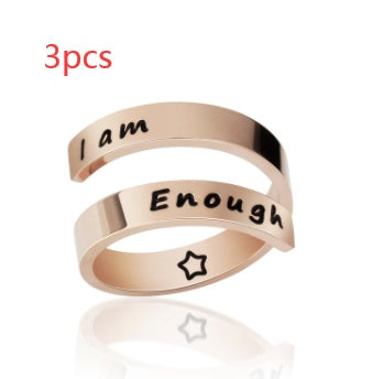 Double opening titanium steel ring